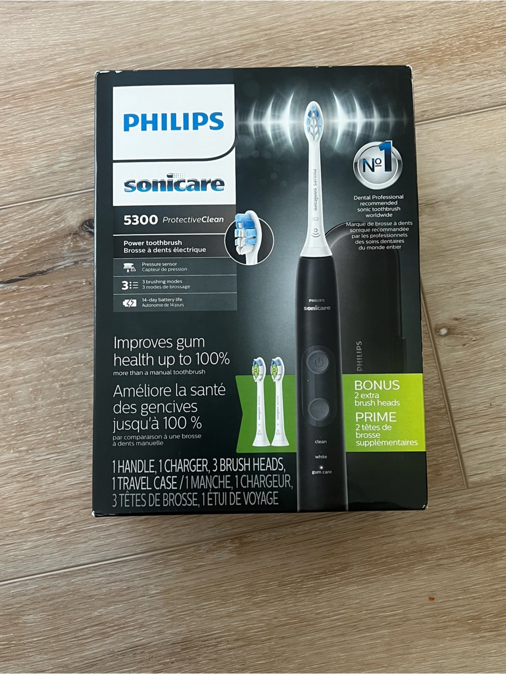 NWT Philips Sonicare 5300 Proactive Clean Electric Toothbrush Set